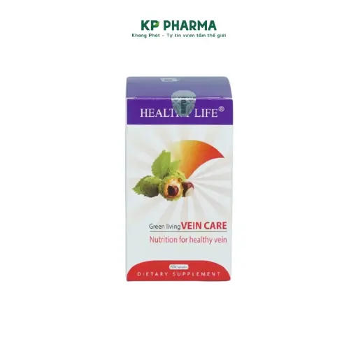 [NTG010] HEALTHY LIFE GREEN LIVING VEIN CARE - Viên uống hỗ trợ giãn tĩnh mạch - (Hộp 1 Lọ x 30 viên)