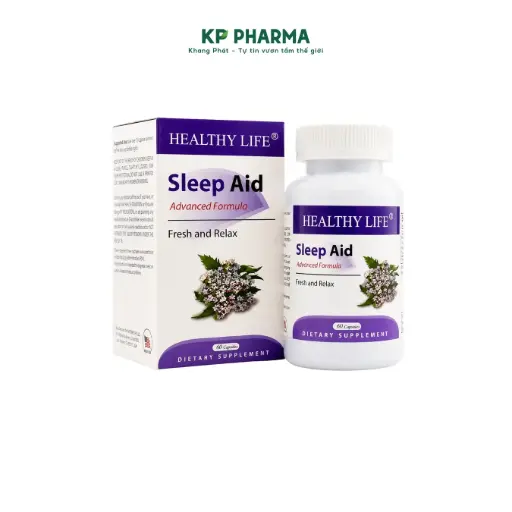 [NTG012] HEALTHY LIFE SLEEP AID - Viên uống hỗ trợ ngủ ngon - (Hộp 1 Lọ x 60 viên)