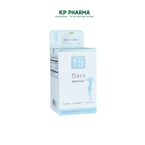 [NTG001] 15 DAYS - Viên uống hỗ trợ giảm cân - (Hộp 1 Lọ x 60 viên)