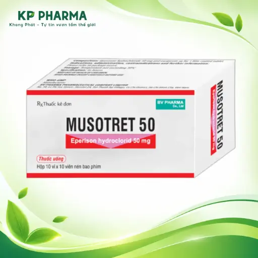 [TC0013] MUSOTRET 50 - EPERISON HYDROCLORID (HỘP 10 VỈ X 10 VIÊN) - BV PHA·