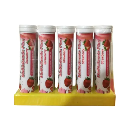 [AL006] Multivitamin Plus Strawberry - Dâu Tây - (Tuýp 20 viên)