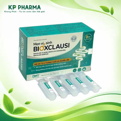 [HTP0016] MEN VI SINH BIOXCLAUSI (HỘP 4 VỈ X 5 ỐNG X 5ML) - HATAPHAR