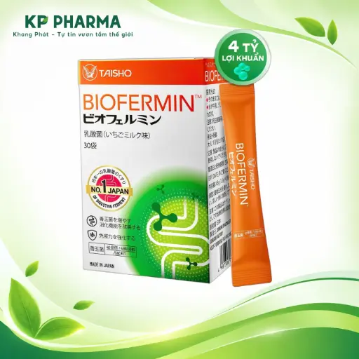 [DHG0004] BIOFERMIN (HỘP 30 GÓI) - BỔ SUNG LỢI KHUẨN ĐƯỜNG RUỘT  - DHG 