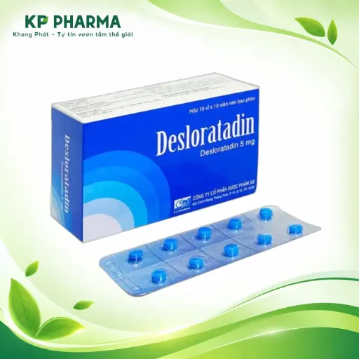 [DP3/2-0005] DESLORATADIN 5MG (HỘP 10 VỈ X 10 VIÊN) - DP3/2