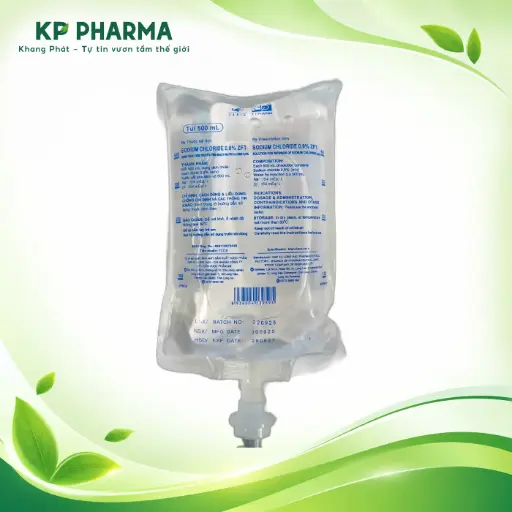[DP3/2-0010] SODIUM CHLORIDE 0.9% ZFT (TÚI 500ML - DD TIÊM TRUYỀN TĨNH MẠCH) - DP3/2