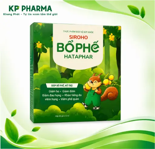 [HTP0018] SIROHO BỔ PHẾ (HỘP 30 GÓI X 5ML) - HATAPHAR
