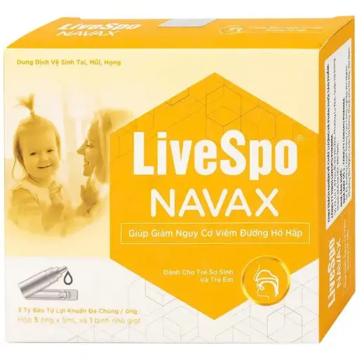 [SP03536] Livespo® Navax Cho Trẻ Sơ Sinh Và Trẻ Em (5 Ống/Hộp) (Hộp 5 ống)