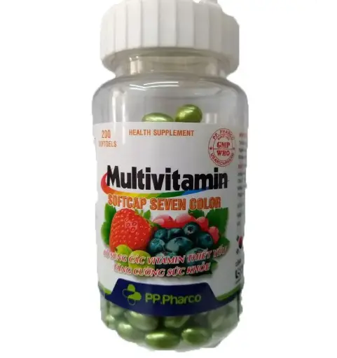 [PP0053] MULTIVITAMIN SOFTCAP SEVEN COLOR (vàng)